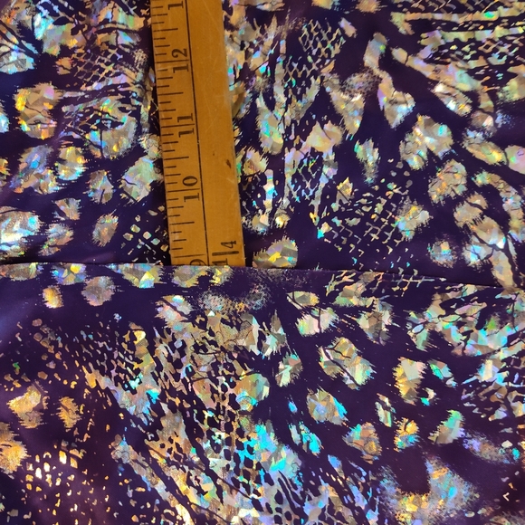 10+ Yards Purple Fabric Bundle – Foil Print, Satin, Lace Solid Sewing Quilting - Picture 7 of 16